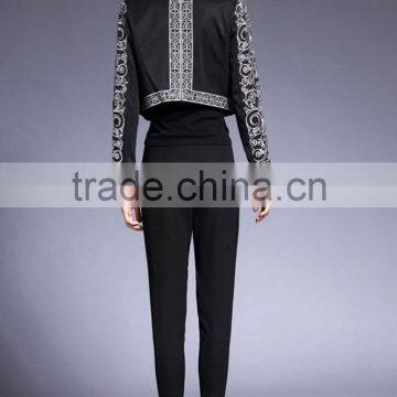 Auschalink Ladies Long Sleeve Fitted Embroidery Jackets Short Style Designs photo-6