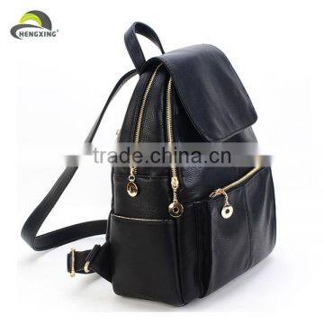 Leather fashion 2015 china backpack