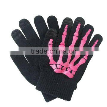 fashion printed touch screen gloves phone gloves