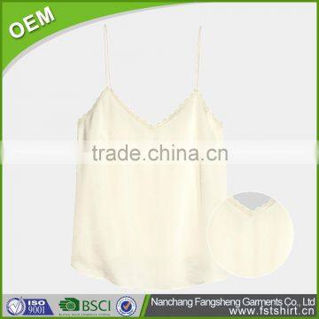Best Selling Low Price Stringer Tank Top Wholesale Plain White Tank Top