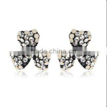 fashion crystal stud earrings, high quality rhinestone earring jewelry,