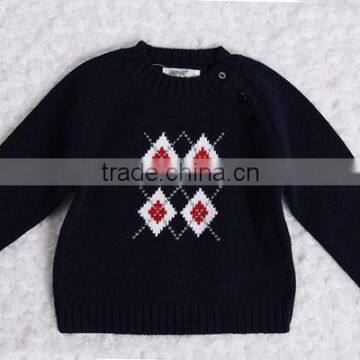Argyle Design Baby Boys Candy Color Winter Pullover photo-2
