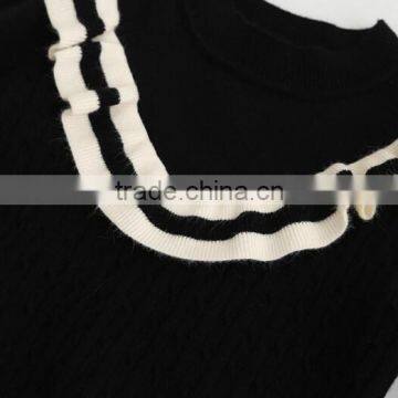 2-7 Years Wholesale 2017 New Fashion Winter Girls Knitted Sweater Ruffles Full Sleeve Pullover Girls Sweaters photo-4