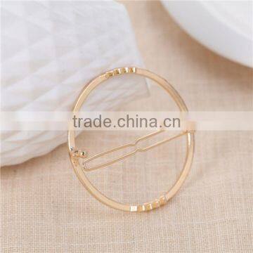 Accessories Round Gold Plated Zinc Based Alloy Hair Clips photo-3