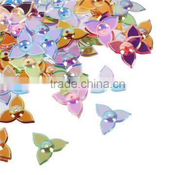 Colorful At Random AB Color Leaf PVC Paillette Sequin Charms