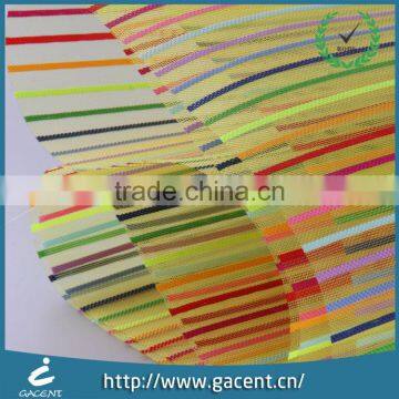 Rainbow stripe mesh net fabric