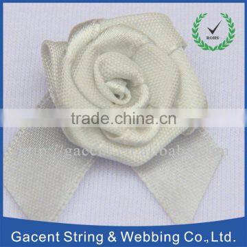 wedding decoration flower white ribbon rosette