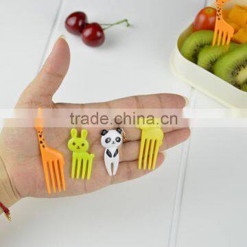 10Pcs/Lot Mini Animal Farm Cartoon Food Fork Set Cake Fruit Picks Sign Bento Lunches Party Decor Vegetable Tableware KC1464 photo-4