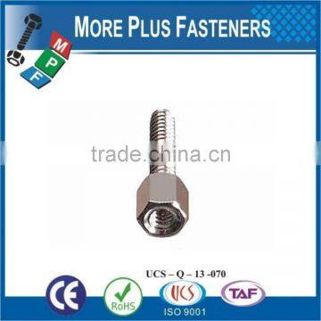 Made in Taiwan Diameter Hex Stainless Steel Extended Standard Hex Brass Spacer Standoff Nut photo-3