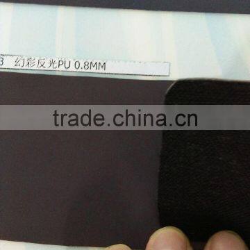 2016 Popular 0.6mm Rainbow Reflective pu Fabric for Backpack photo-3