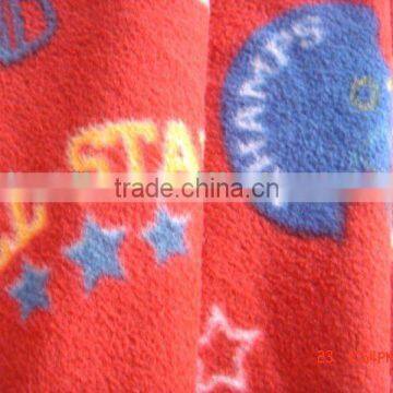 whole sale 100 polyester custom printed designer thickness polar fleece fabric for garments