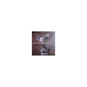 crystal glass souvenir/ crystal gift /good crystal award /crystal trophy