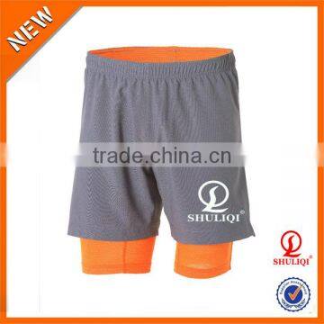 Running sport shorts/ board shorts with plastic legs in shorts