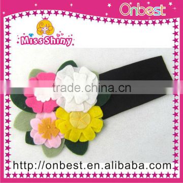 fashion felt feather head bands for girls