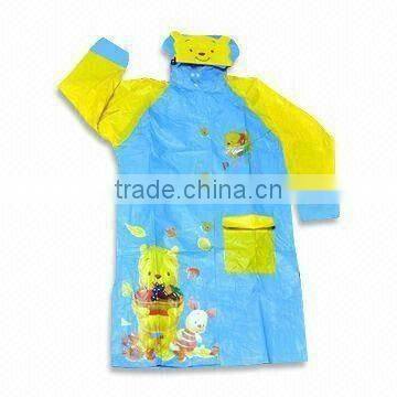 Children's PU water-resistant Transparent Rainwear