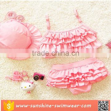 OEM High Quality Ruffle Kids Tankini Fast Delivery Girls Swimwear