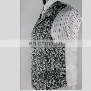 Best quality best selling printed or embroidery men's dress vest