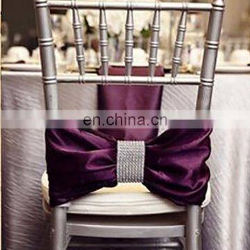 Graceful Purple Fancy Wedding Decoration Sashes Chair Cover