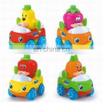 Mini Animal Cartoon Friction Car Toys For Baby Mini Plastic Car