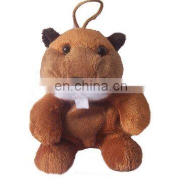 Cheap price 12cm forest animal squirrel style plush keychain