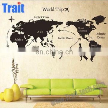 Wholesale 60*90cm DIY Home Decor Art Removable Mural Decals World Map Wall Sticker