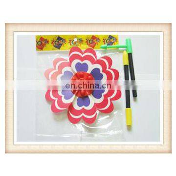 Promotional Colorful Printing Plastic toy windmill stick