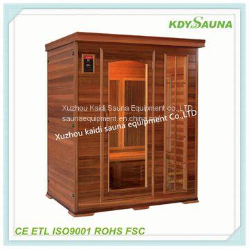 European design Deluxe comfortable sauna room temperature sensors used in sauna for 2 persons