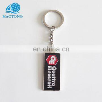 Bulk custom simple soft enamel sublimation plain logo metal key chain soft enamel sublimation key ring