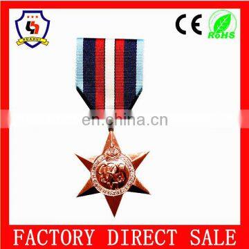 any shaped customized medal hot sale zinc alloy medals Custom Star Shaped Medals (HH-medal-107)