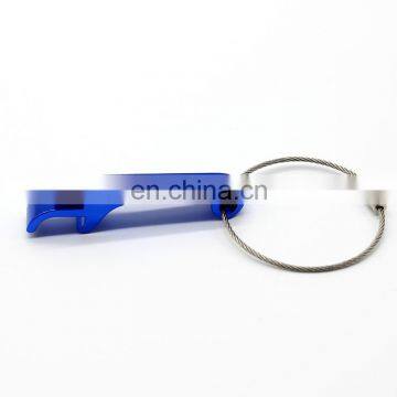 Custom logo easy opening aluminum material colorful bottle opener