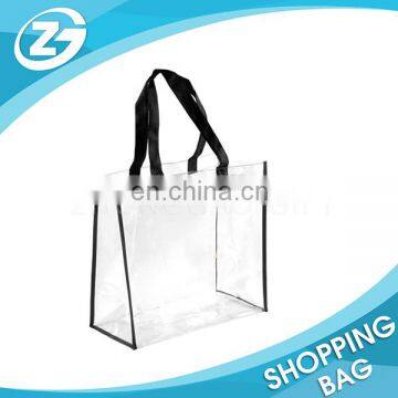 Transparent PVC And With Pocket Shopping Bag photo-3