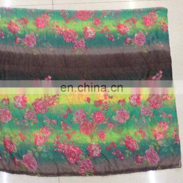 2014-2015 new leaf print voile scarf winter scarf cappa beach towel gradually changing color scarf