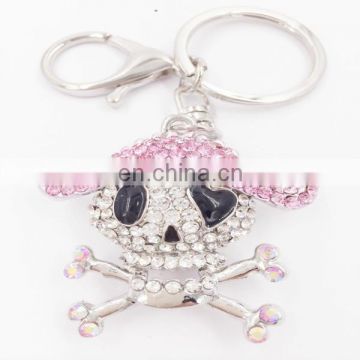 Fashion Hat Skeleton Pirates Keychain Hand Bag Pendant Key Chains With Logo