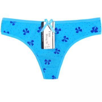 Yun Meng Ni Sexy Underwear Hipster Women Flower Printing Thongs Gtring Ultra Comfortable Cotton Panties photo-3