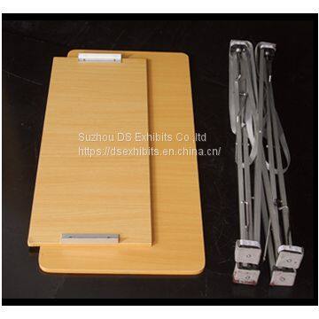 Rortable Aluminum Pop Up Booth Folding Wooden Steel Board Promotion Counter Table Design For Advertising Display photo-5