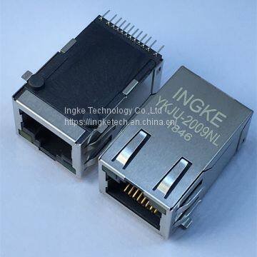 J3011G21DNL YKJU-2009NL Single Port SMT 100 Base-T Ethernet 8P8C Connector RJ45