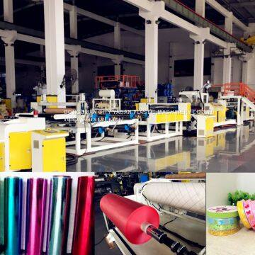 AF-1000mm , PP Jumbo Roll Ribbon Film Sheet Extrusion Machine For Gift Packaging