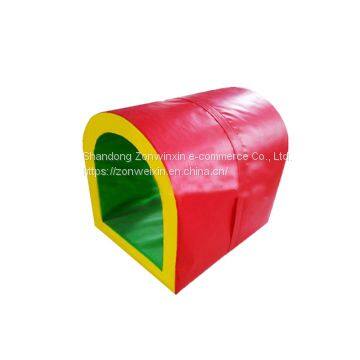 Eco-friendly kids soft play roller tunnel educational toys