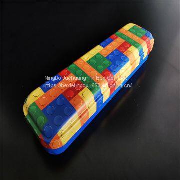 Square Tins Pantone / Cmyk Offset student chidren colored pencil Tin Case