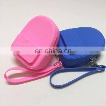 Women'Promotion Gift Silicone Coin Bag Young Ladies Wallet Creative Small Backpack Coin Purse photo-6