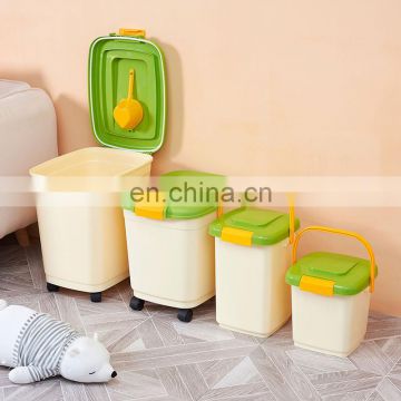 Wholesale Factory Manufacturer Plastic Tin Cat Pet Dog Food Storage Container