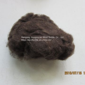 Natural Deep Brown 22mic Yak Cashmere Animal Hair