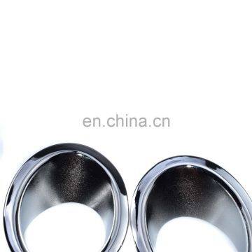 Pair Chrome Front Fog Light Lamp Covers Trim Ring For Nissan Qashqai 07-15 photo-3