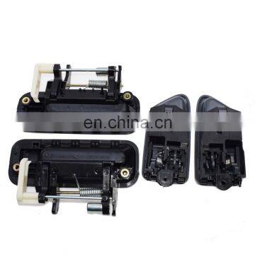 Rear Black Outside +Gray Inside Door Handles Set For Toyota Camry 1997-2001 69210AA010 69210-AA010 69240AA010 photo-3