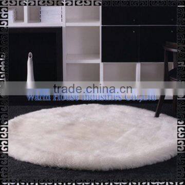 Wholesale Circular New Zealand Sheepskin Rug for Home Decorative