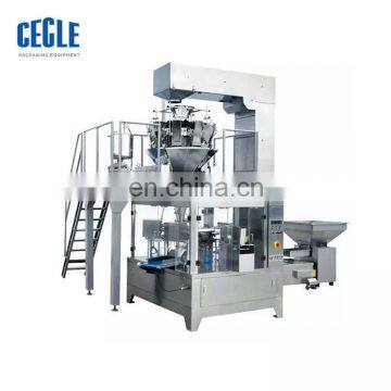 automatic granule/pratical stand-up pouch packing machine , premade pouch filling and sealing machine for nuts/dried fruit
