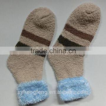 Winter Long Printed Cotton Velvet Room Socks photo-5