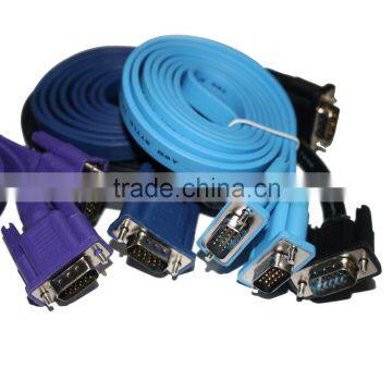 Poly Bag Packing Flat Vga D-Sub Cable, Rs232 Male to Male Cable for Computer, Projecotor Etc. photo-5