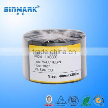 SINMARK H40300 resin ribbons wax ribbons ,zm400 ribbon,ribbon label