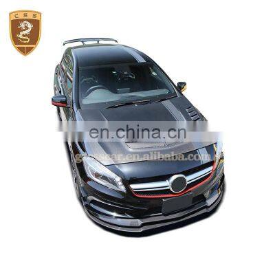Top Quality Carbon Fiber Material Var Style Engine Bonnet Hood Cover For Mercedes Bens A Class W176 photo-3